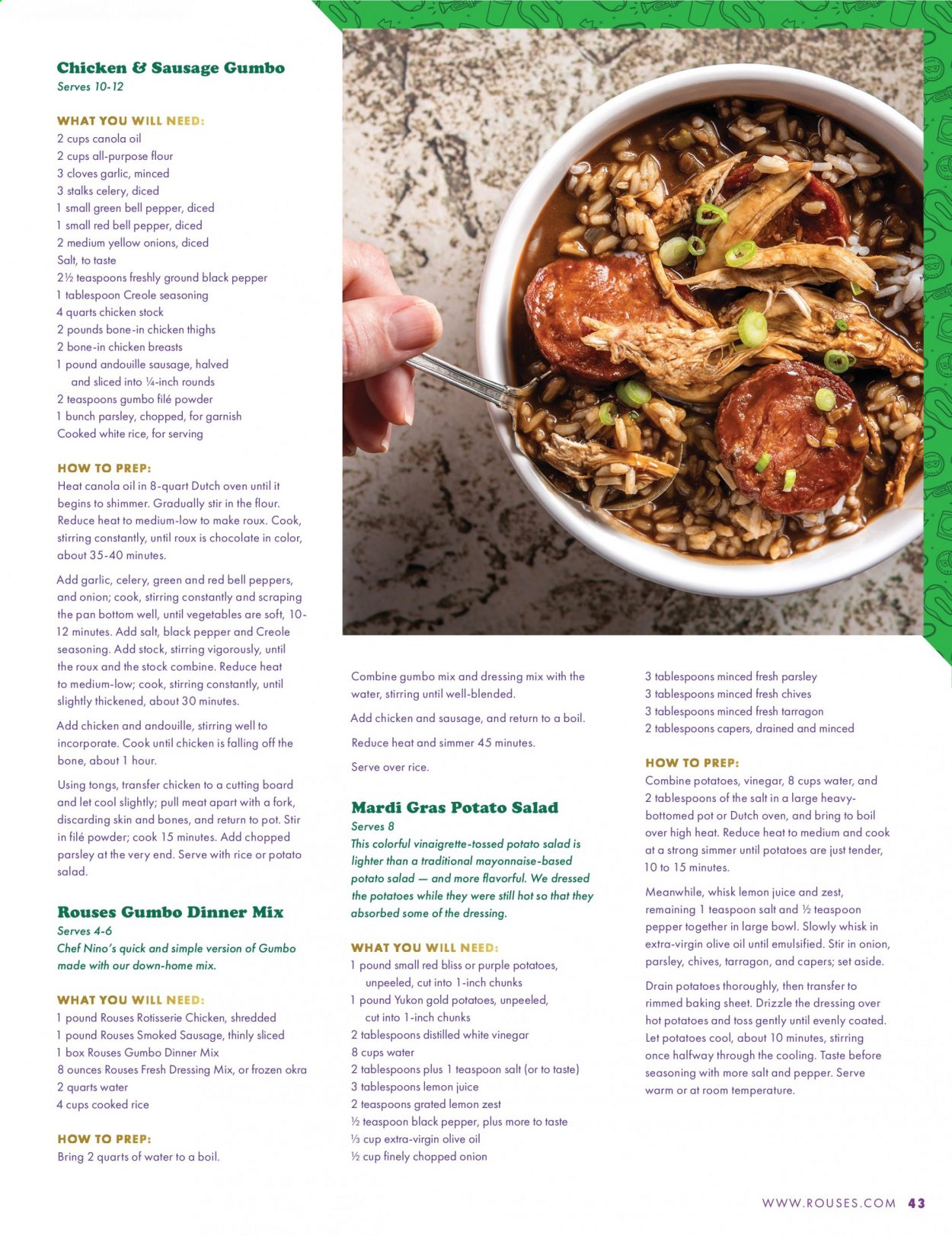 Rouses Markets ad. Page 45