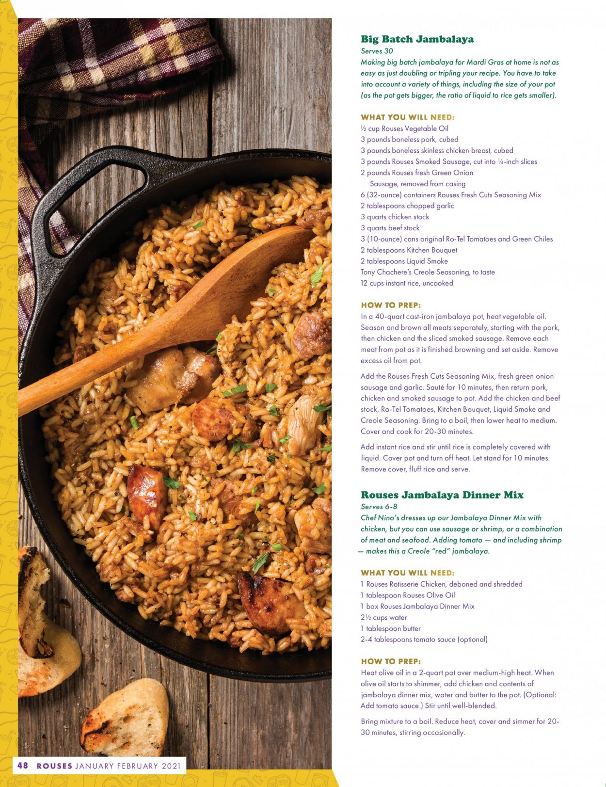 Rouses Markets ad. Page 50