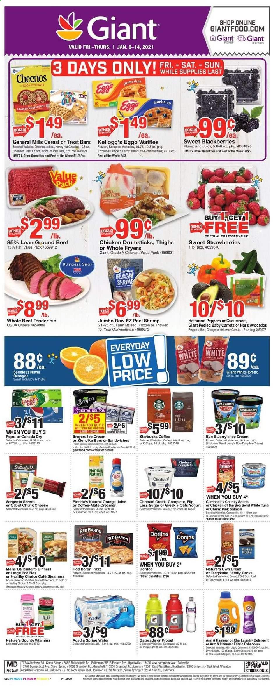 Giant Food ad - 01/08/2021 - 01/14/2021. Page 1
