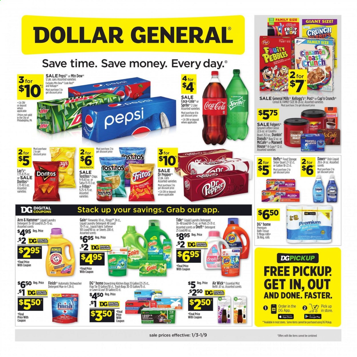 Dollar General ad - 01/10/2021 - 01/10/2021. Page 1