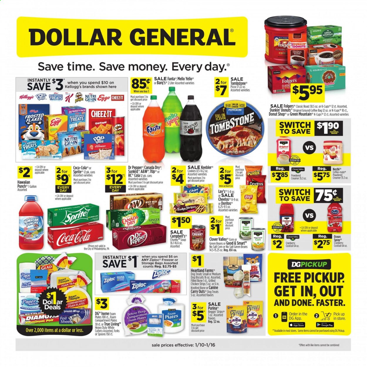 Dollar General ad - 01/10/2021 - 01/16/2021. Page 1