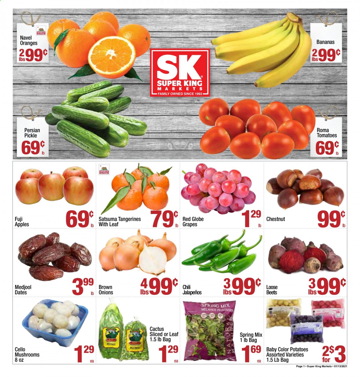 Super King Markets ad - 01/13/2021 - 01/19/2021. Page 1