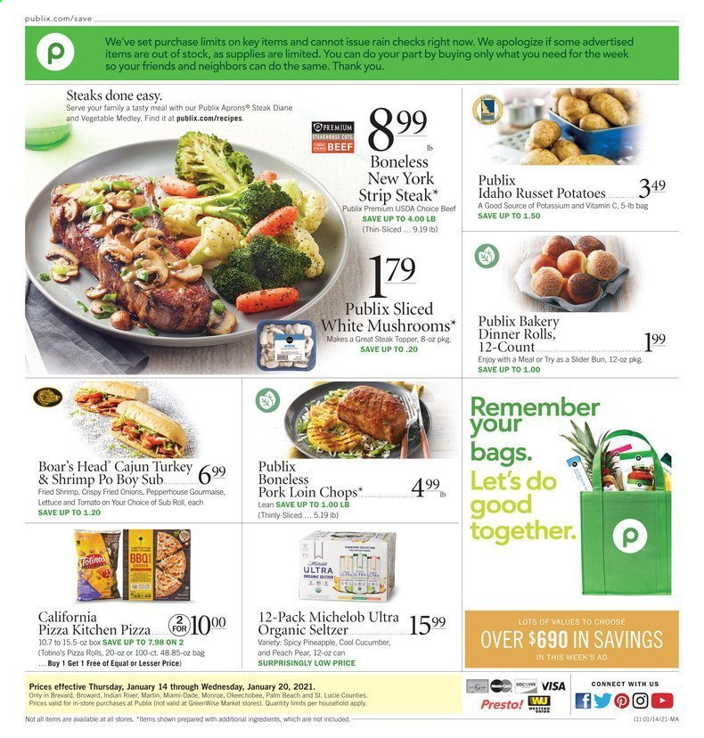 Publix ad - 01/14/2021 - 01/20/2021. Page 1