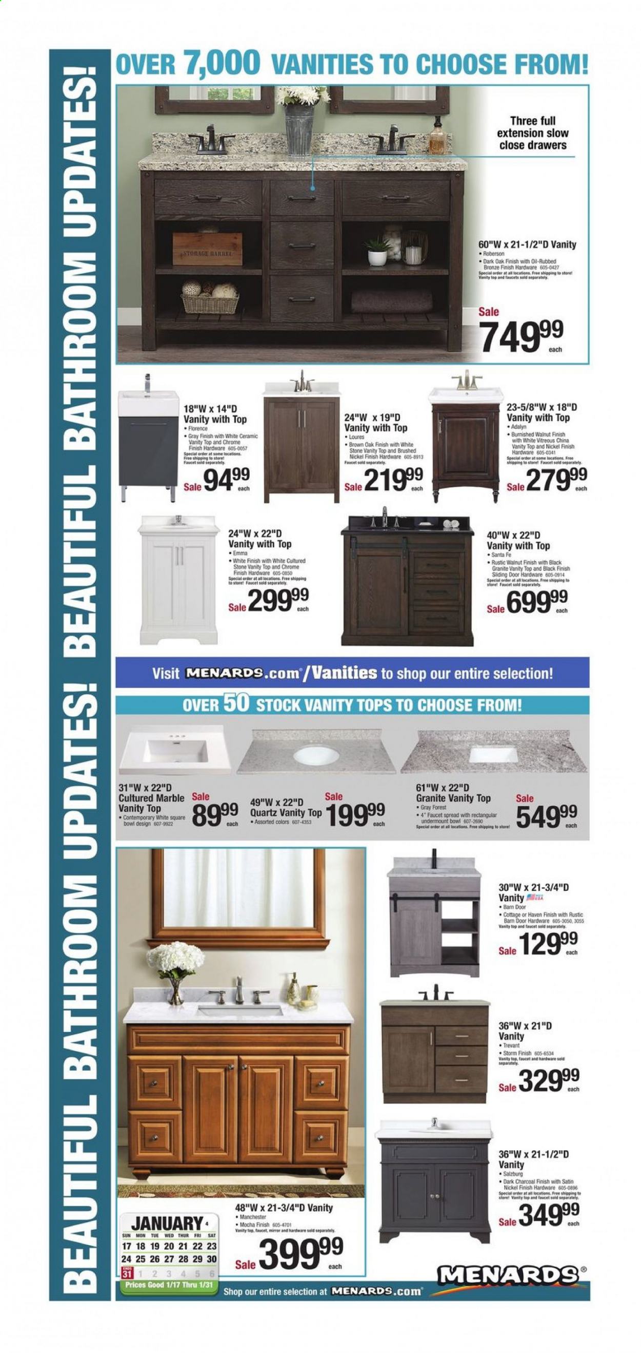 Menards ad - 01/17/2021 - 01/31/2021. Page 1