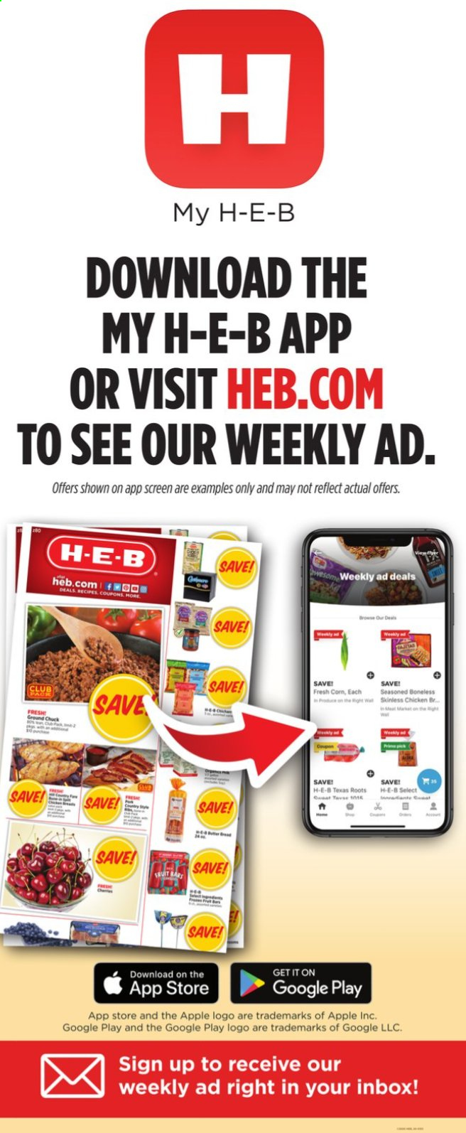 thumbnail - H-E-B Flyer - 01/20/2021 - 01/26/2021 - Sales products - Apple, corn, ground chuck. Page 4.