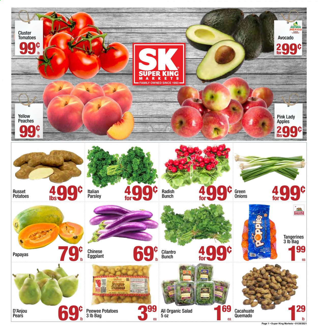 Super King Markets ad - 01/20/2021 - 01/26/2021. Page 1