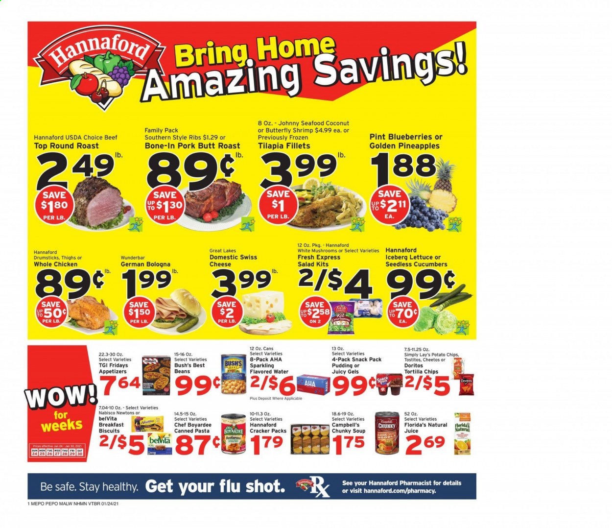 Hannaford ad - 01/24/2021 - 01/30/2021. Page 1