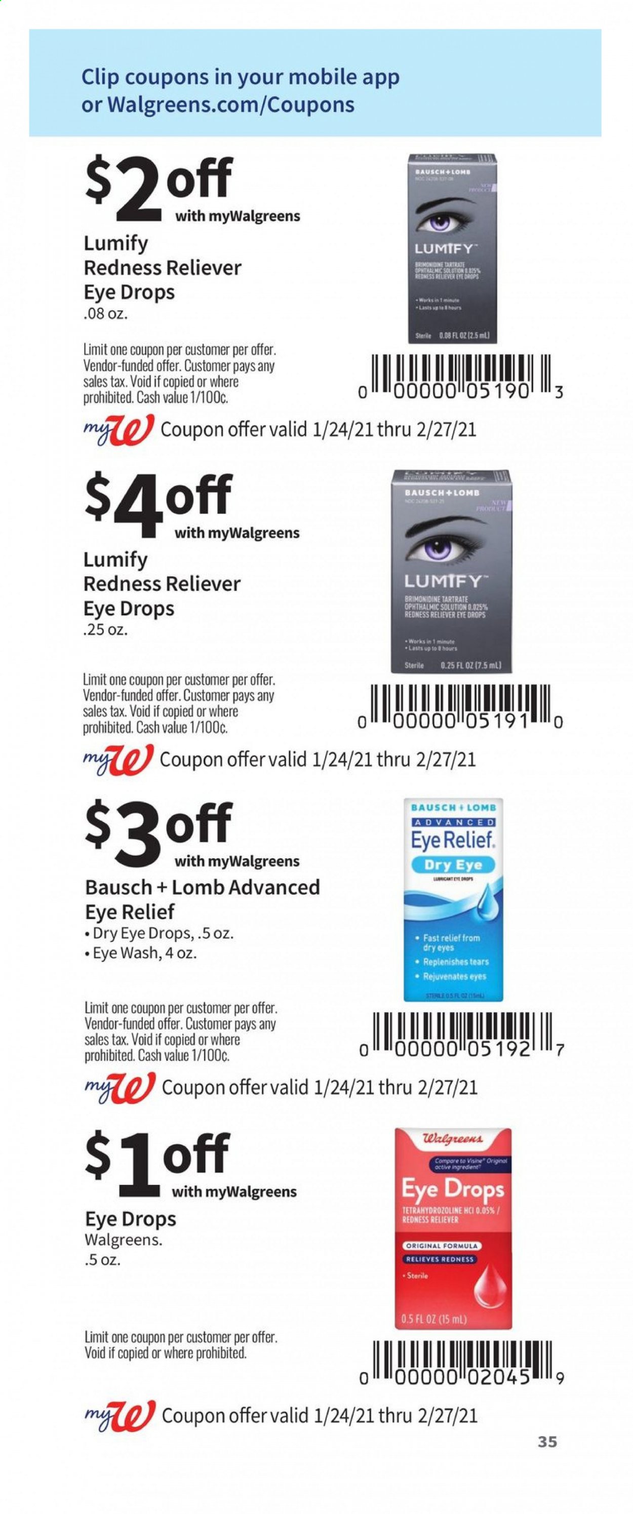 Walgreens ad - 01/24/2021 - 02/27/2021. Page 35