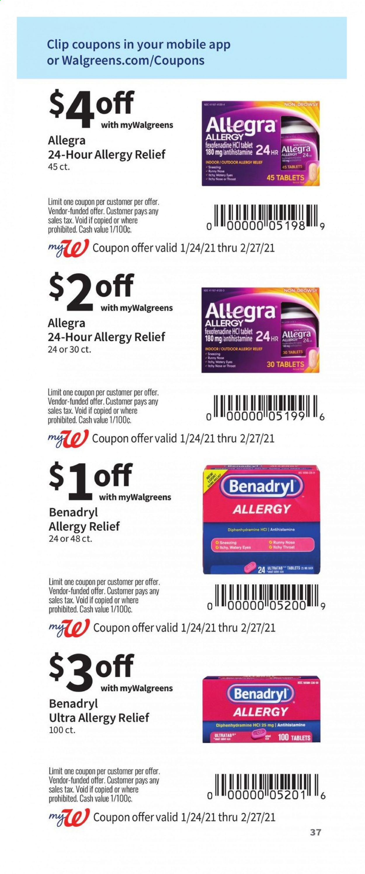 Walgreens ad - 01/24/2021 - 02/27/2021. Page 37