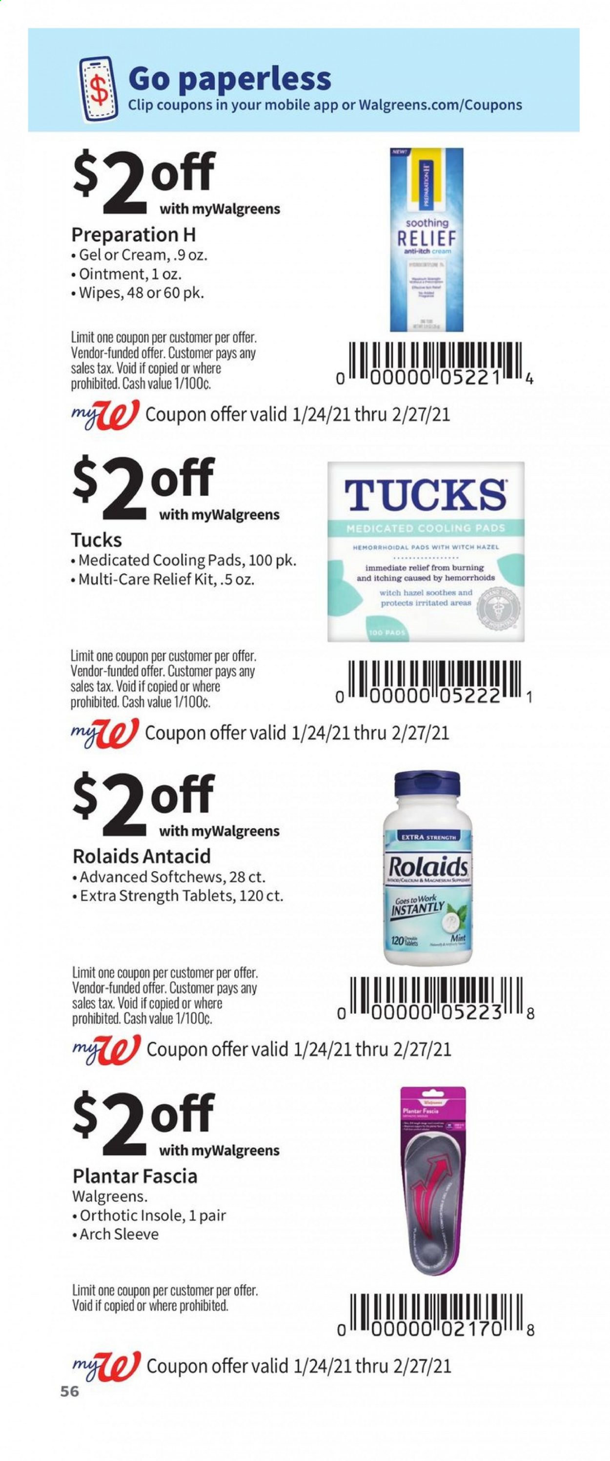 Walgreens ad - 01/24/2021 - 02/27/2021. Page 56