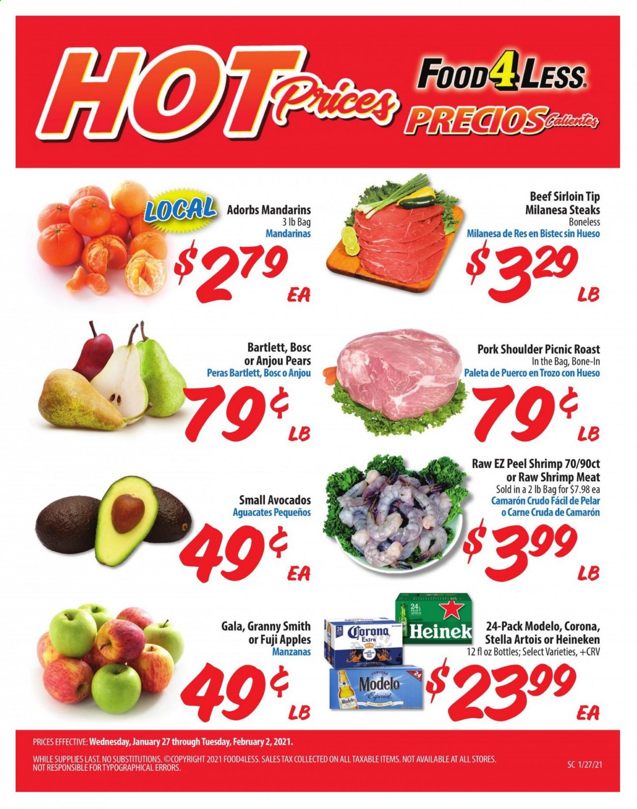 Food 4 Less ad - 01/27/2021 - 02/02/2021. Page 1