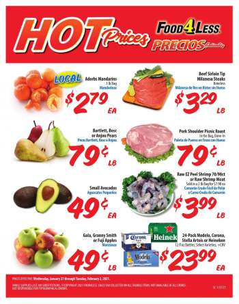 Food 4 Less Flyer - 01.27.2021 - 02.02.2021.