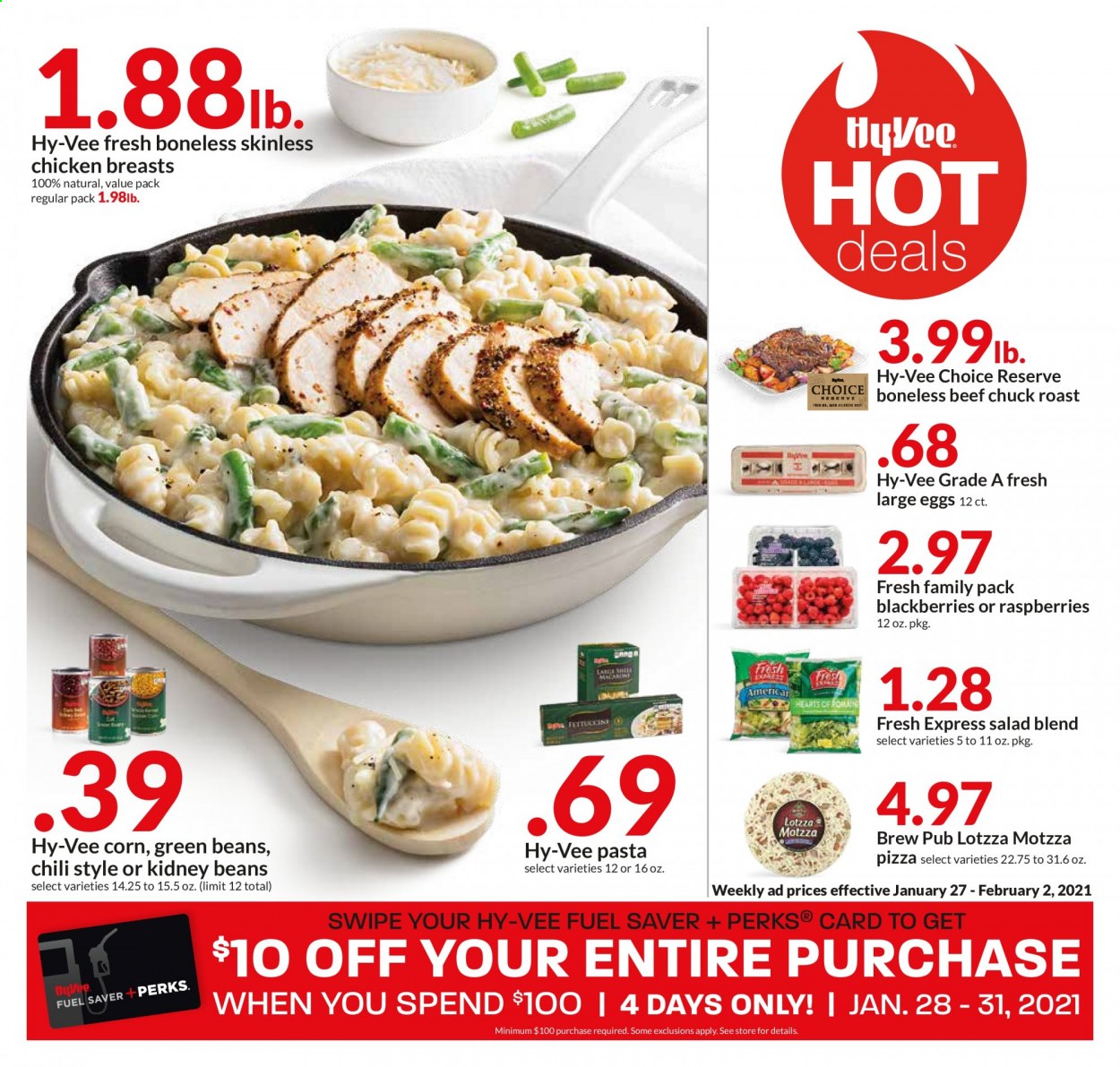 Hy-Vee ad - 01/27/2021 - 02/02/2021. Page 1