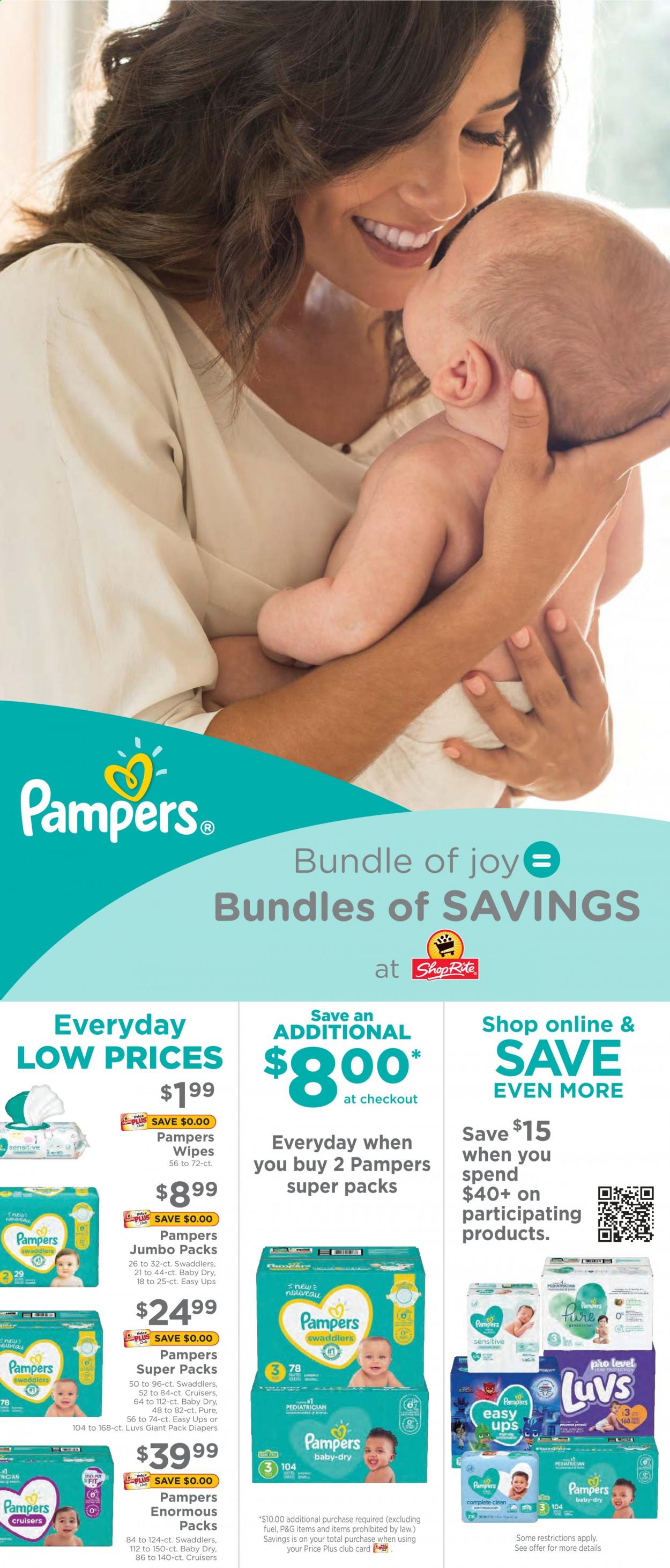 thumbnail - ShopRite Flyer - 01/31/2021 - 02/06/2021 - Sales products - Pampers, wipes, Joy. Page 1.