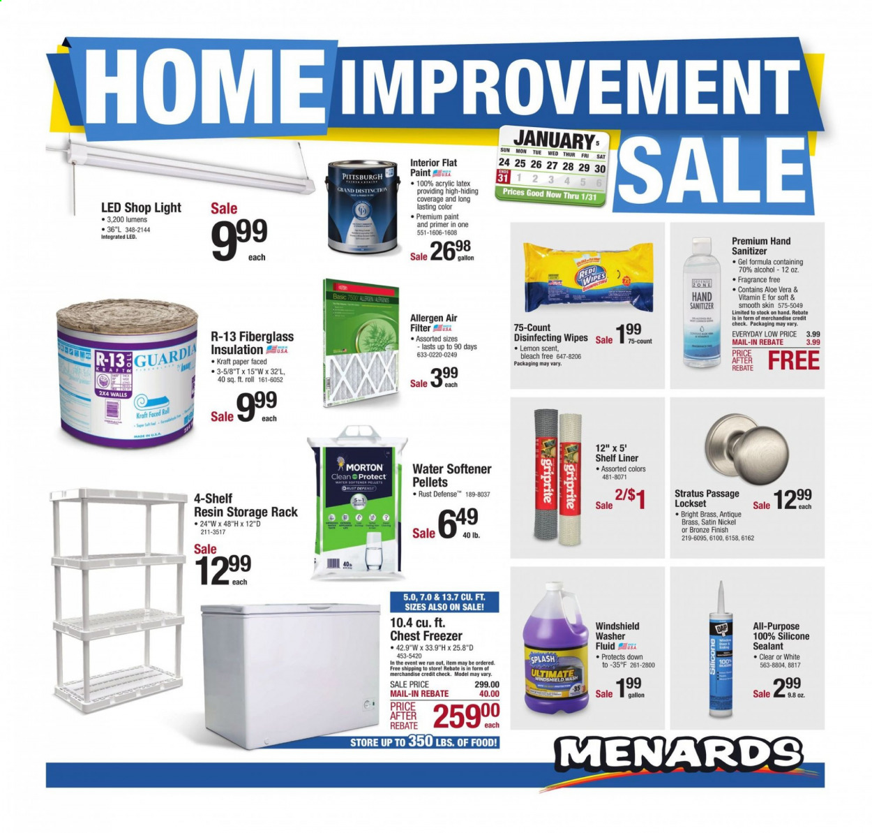 Menards ad - 01/24/2021 - 01/31/2021. Page 1