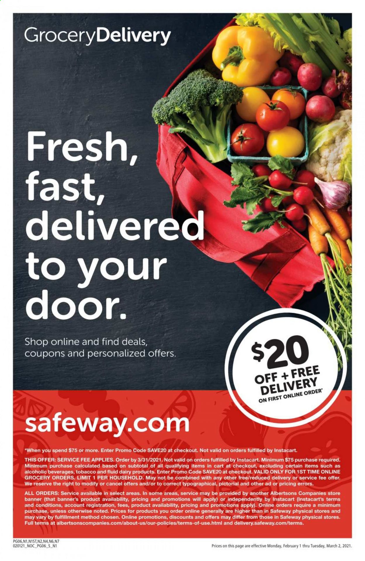 Safeway ad - 02/01/2021 - 03/02/2021. Page 6