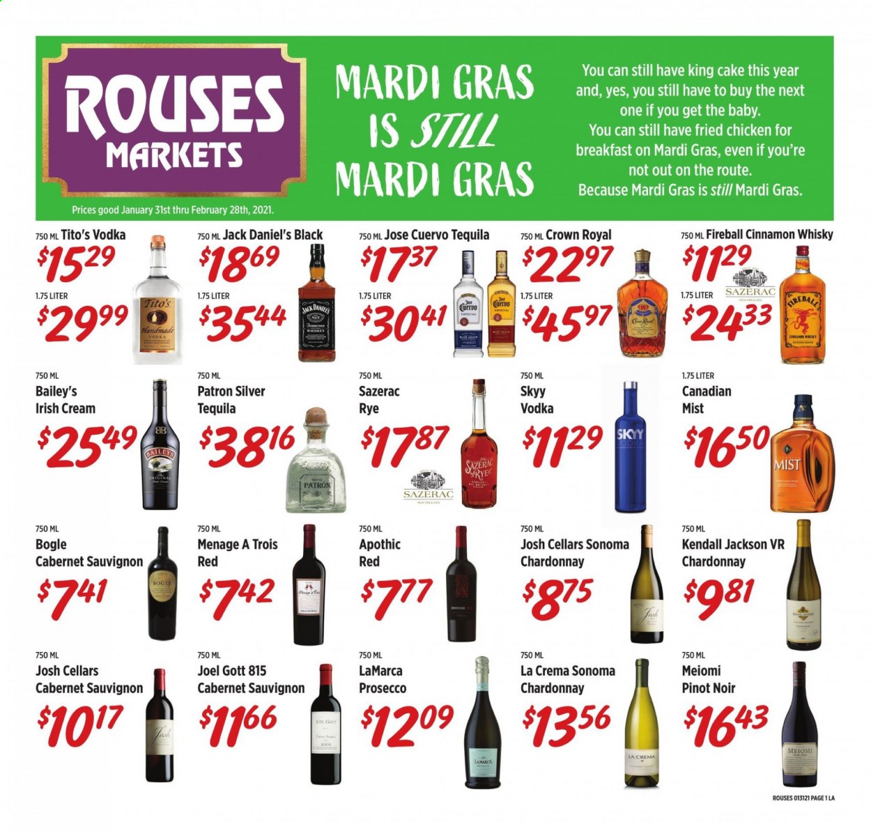 Rouses Markets ad - 01/31/2021 - 02/28/2021. Page 1