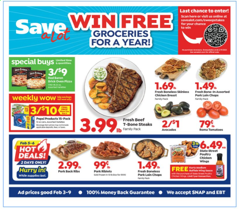 Save a Lot ad - 02/03/2021 - 02/09/2021. Page 1