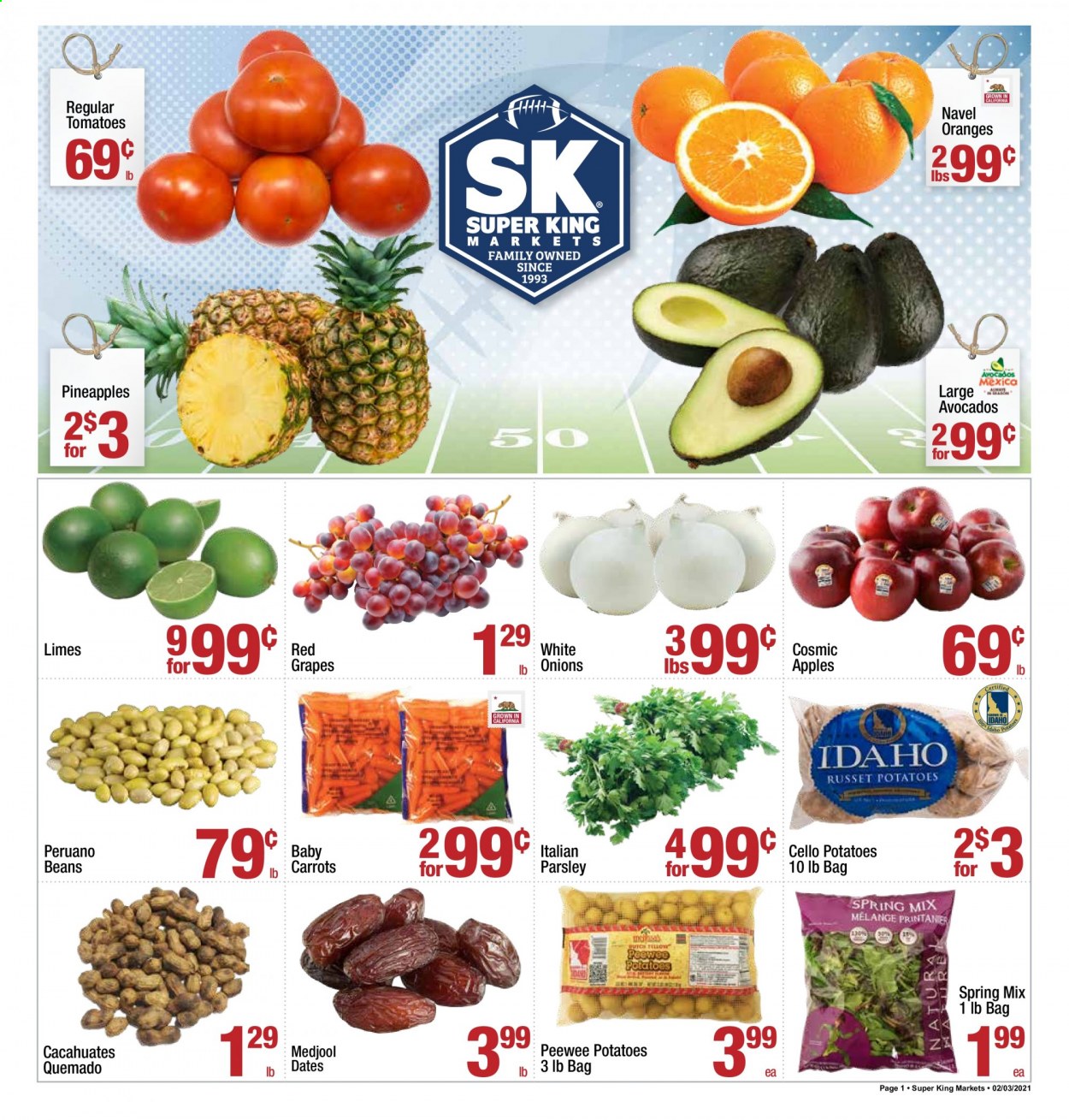 Super King Markets ad - 02/03/2021 - 02/09/2021. Page 1