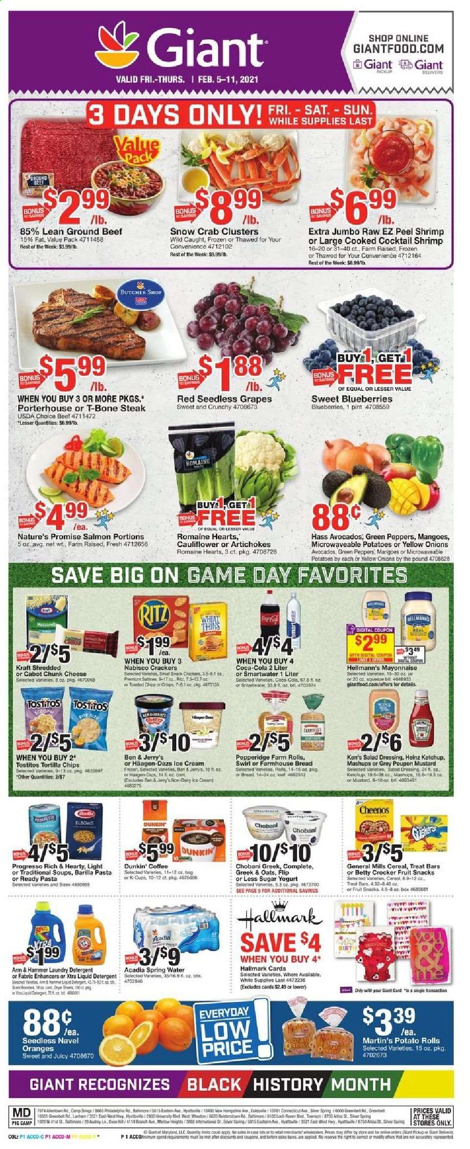 Giant Food ad - 02/05/2021 - 02/11/2021. Page 1