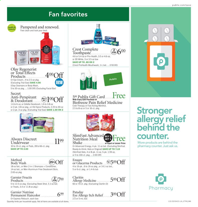 Publix ad - 02/04/2021 - 02/10/2021. Page 13