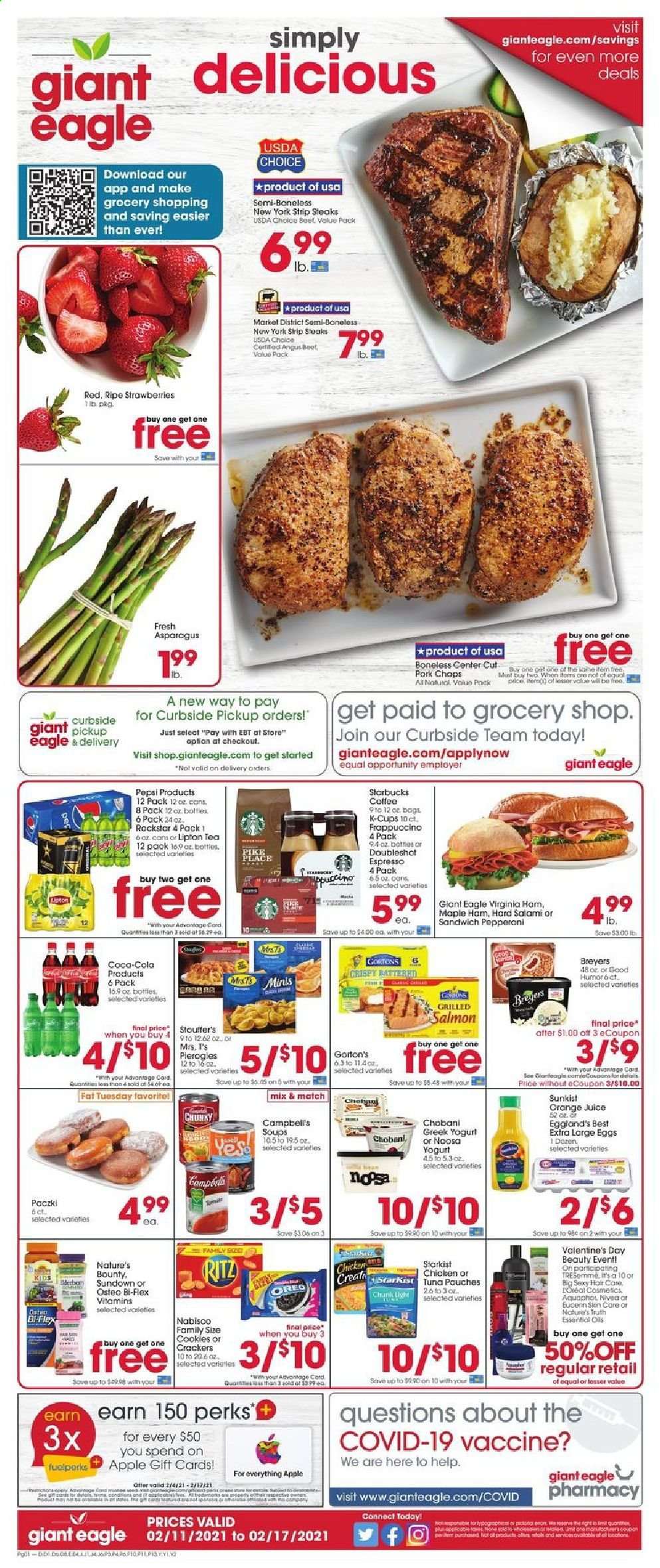Giant Eagle ad - 02/11/2021 - 02/17/2021. Page 1