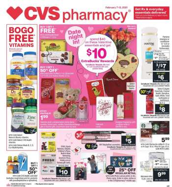 CVS Pharmacy Flyer - 02.14.2021 - 02.20.2021.