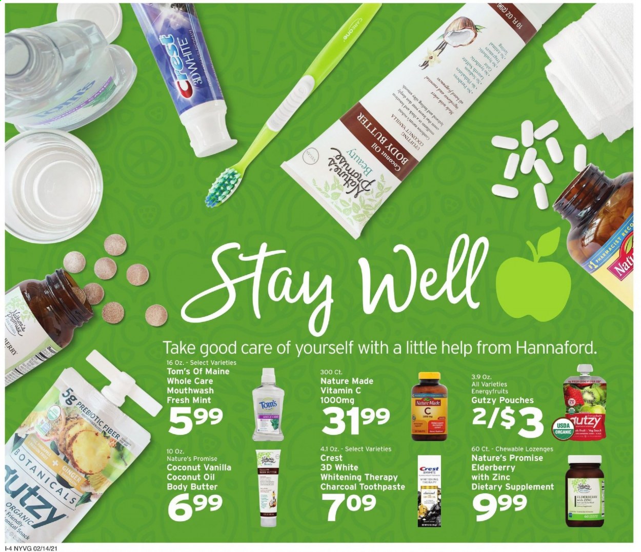 Hannaford ad - 02/14/2021 - 02/20/2021. Page 12