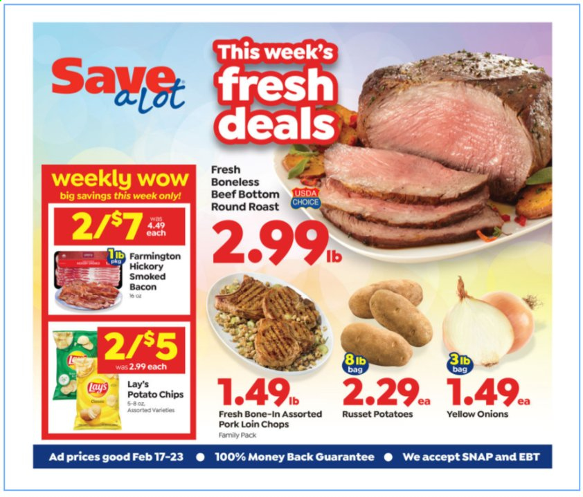 Save a Lot ad - 02/17/2021 - 02/23/2021. Page 1
