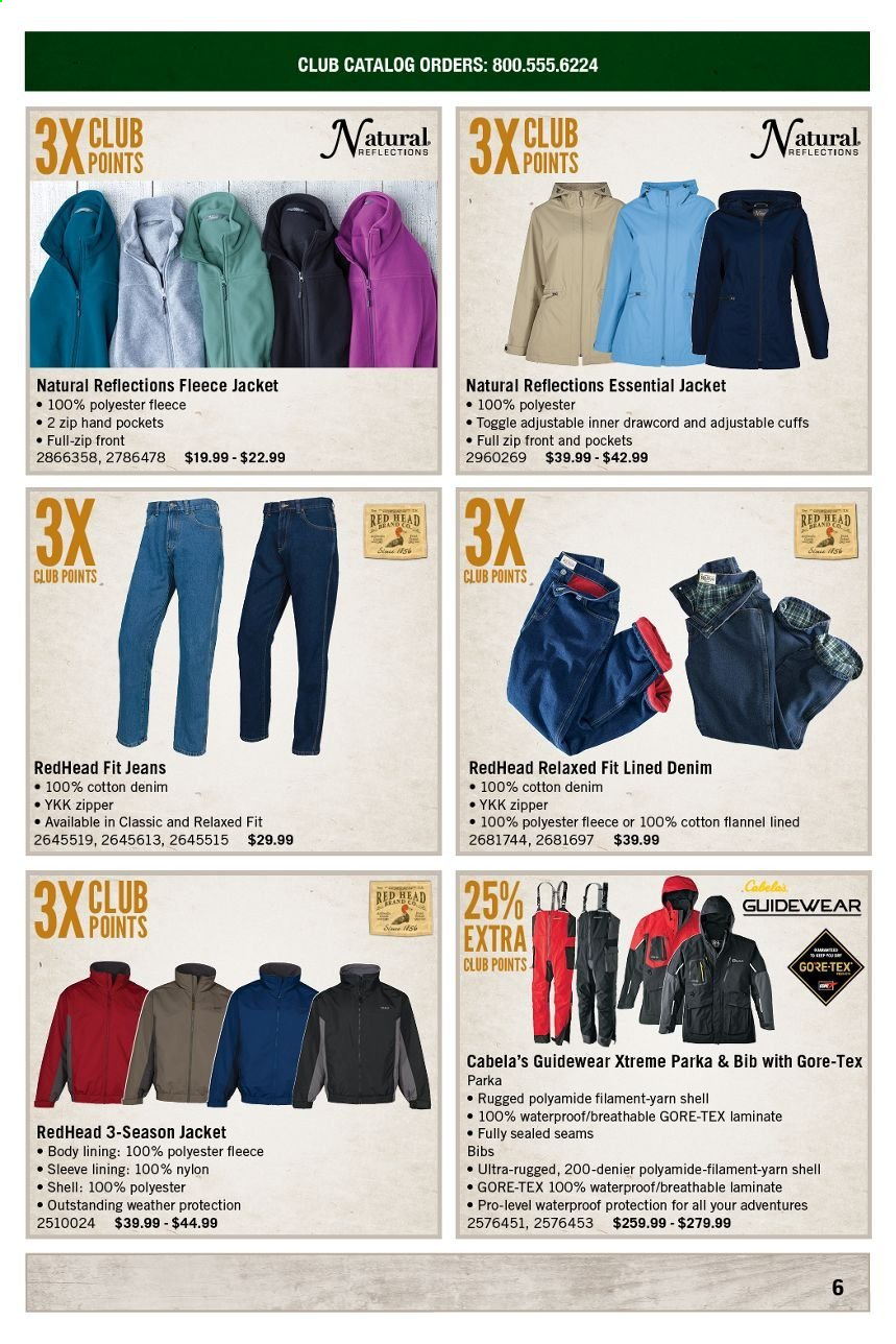 thumbnail - Bass Pro Shops Flyer - 02/01/2021 - 02/28/2021 - Sales products - jeans, jacket, parka. Page 6.