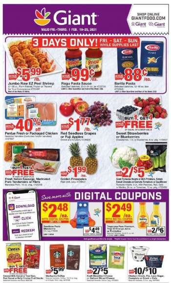 Giant Food Flyer - 02.19.2021 - 02.25.2021.