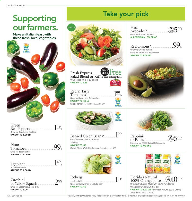 Publix ad - 02/18/2021 - 02/24/2021. Page 6