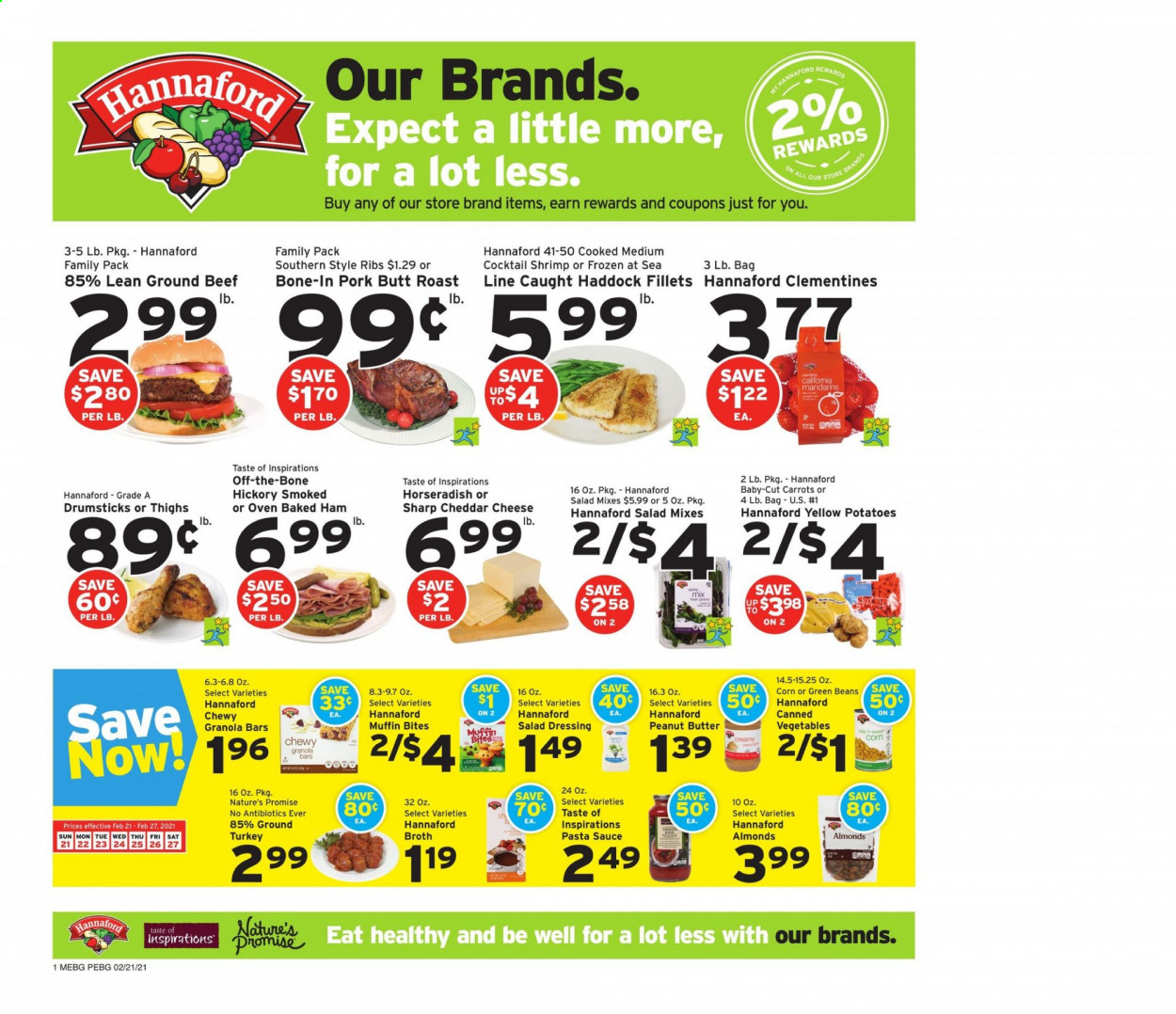 Hannaford ad - 02/21/2021 - 02/27/2021. Page 1