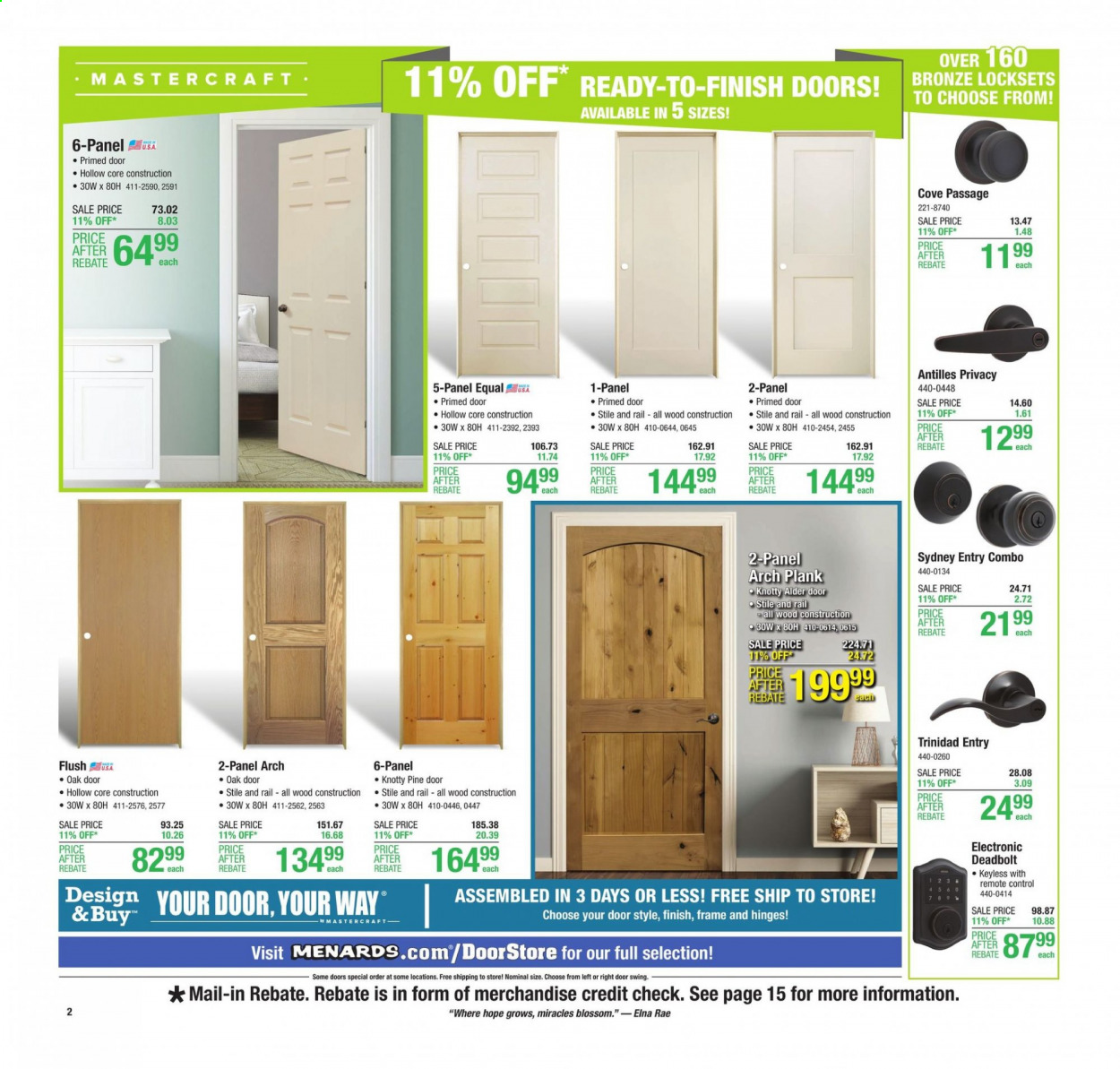 Menards ad - 02/21/2021 - 02/27/2021. Page 2