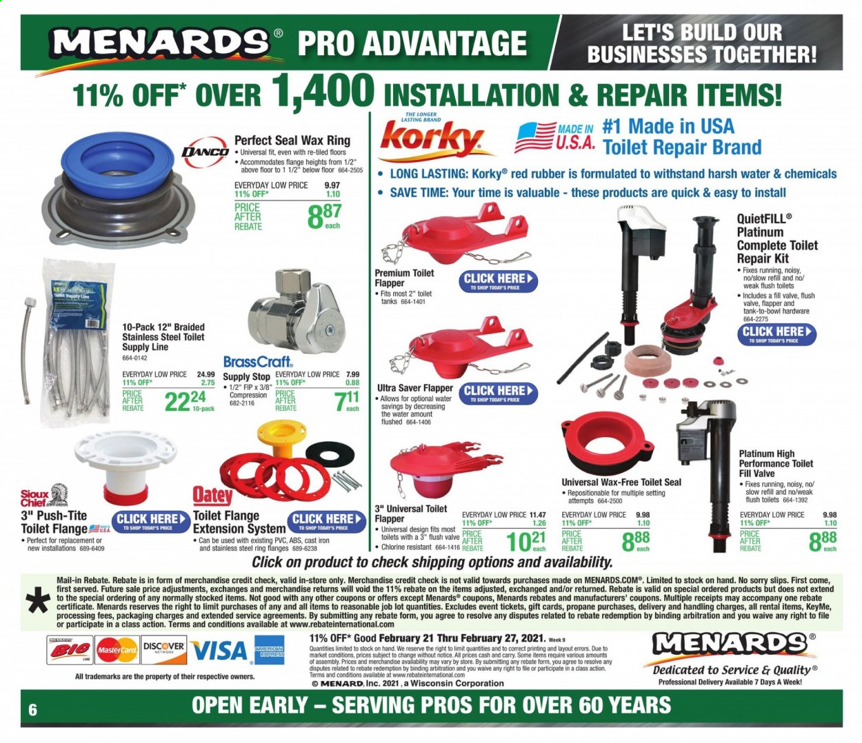 Menards ad - 02/21/2021 - 02/27/2021. Page 8