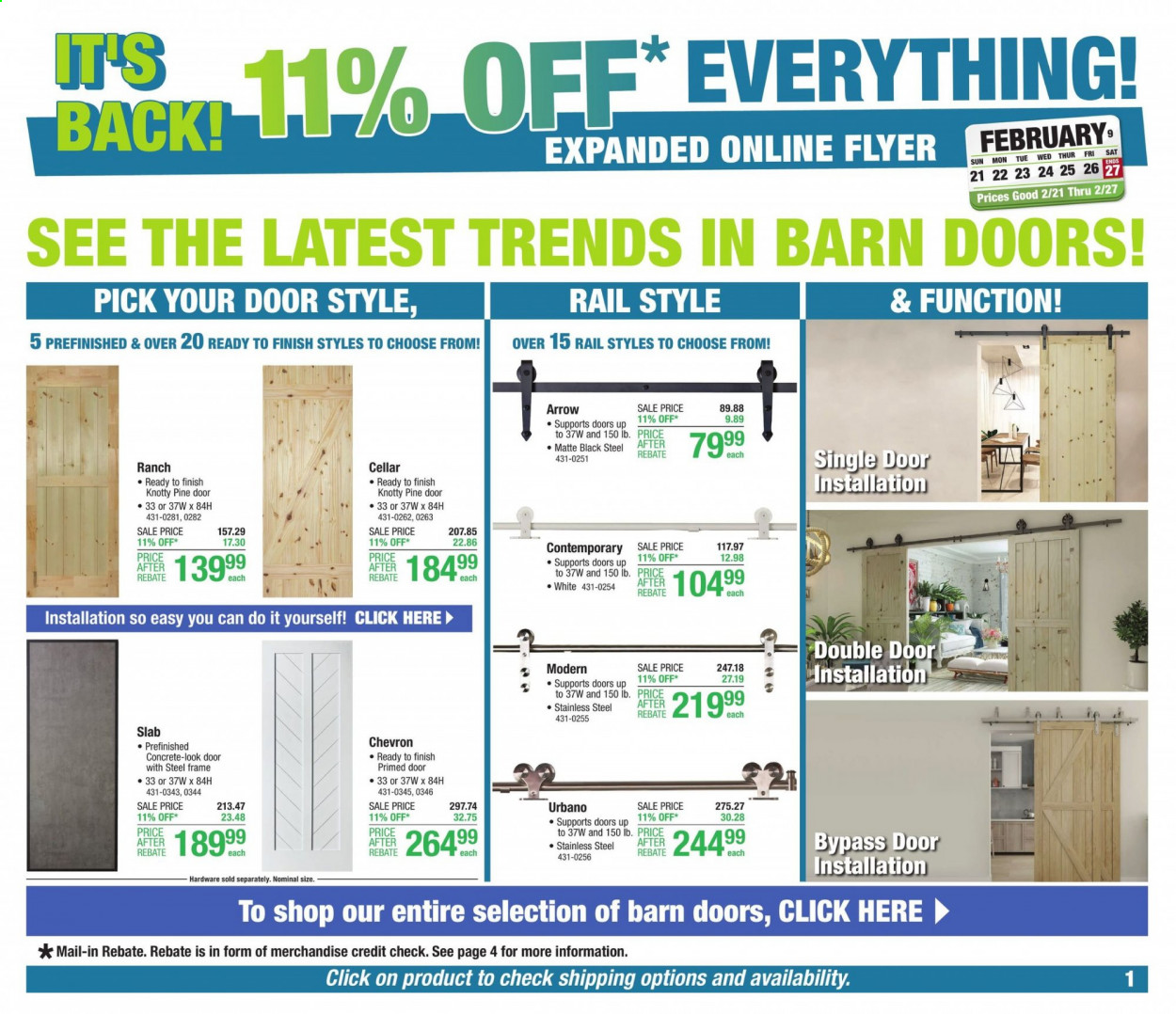 Menards ad - 02/21/2021 - 02/27/2021. Page 1
