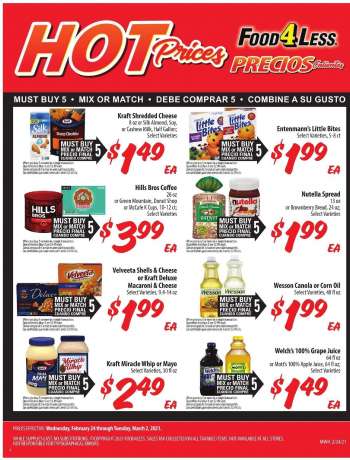Food 4 Less Flyer - 02.24.2021 - 03.02.2021.
