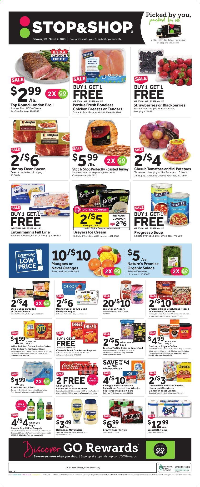 Stop & Shop ad - 02/26/2021 - 03/04/2021. Page 1