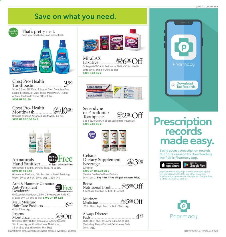 Publix ad - 02/25/2021 - 03/03/2021. Page 15