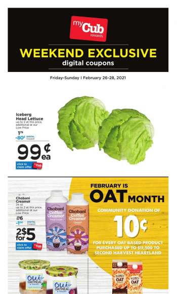 Cub Foods Flyer - 02.26.2021 - 02.28.2021.