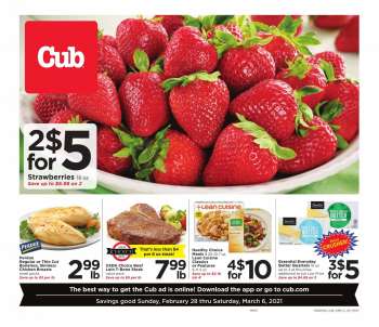 Cub Foods Flyer - 02.28.2021 - 03.06.2021.