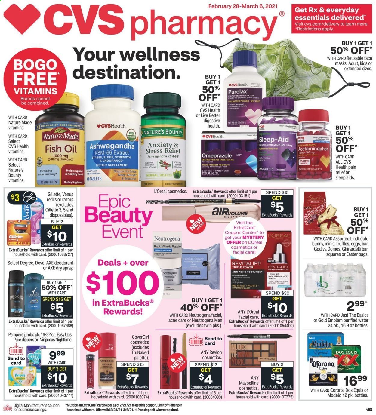 CVS Pharmacy ad - 02/28/2021 - 03/06/2021. Page 1