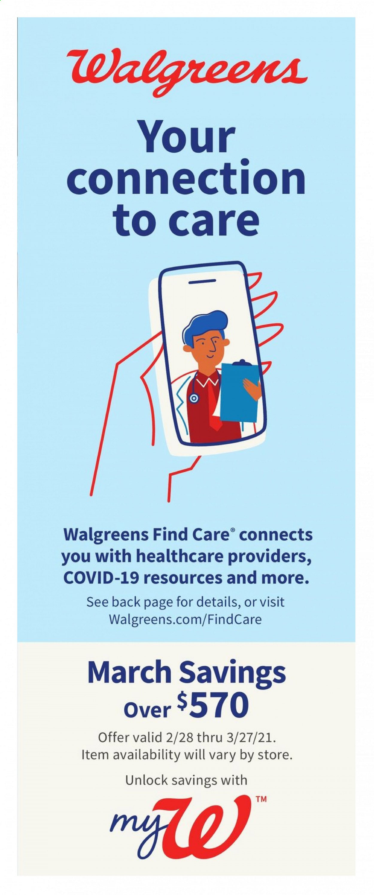 Walgreens ad - 02/28/2021 - 03/27/2021. Page 1