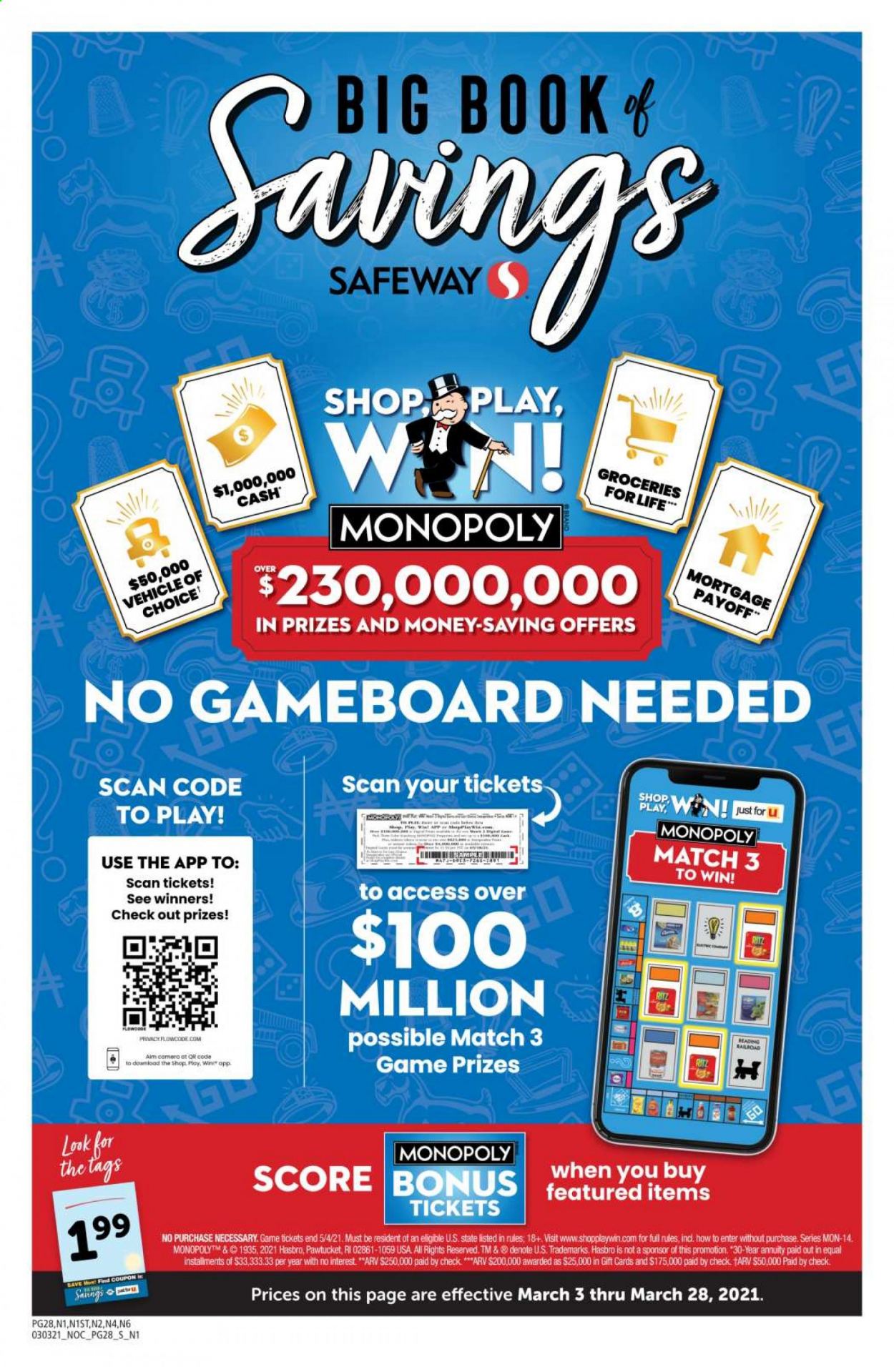Safeway ad - 03/03/2021 - 03/28/2021. Page 28