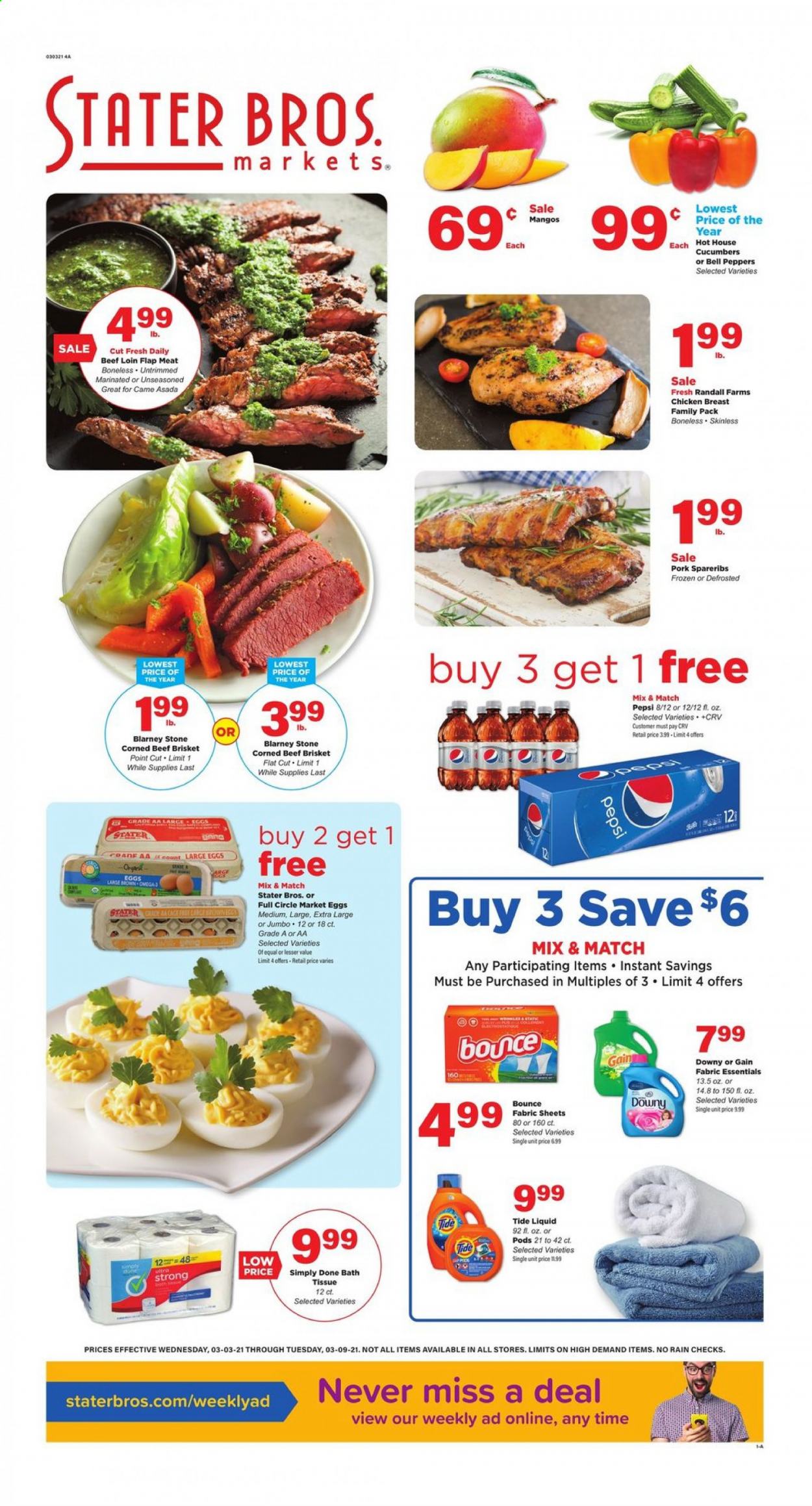 Stater Bros. ad - 03/03/2021 - 03/09/2021. Page 1