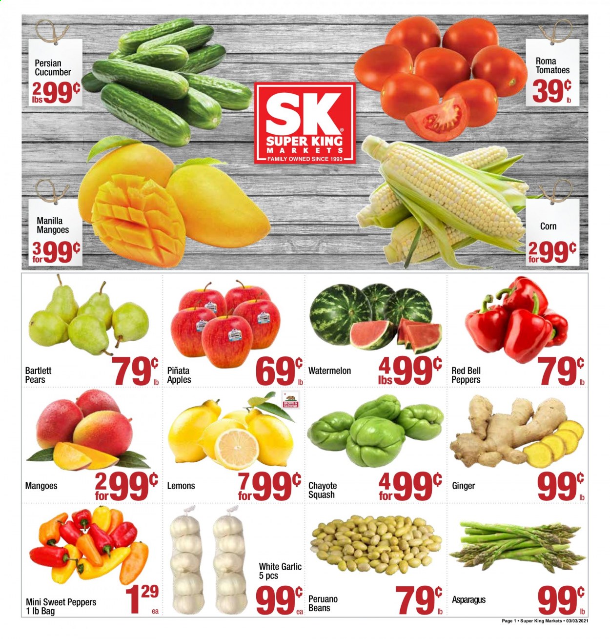 Super King Markets ad - 03/03/2021 - 03/09/2021. Page 1