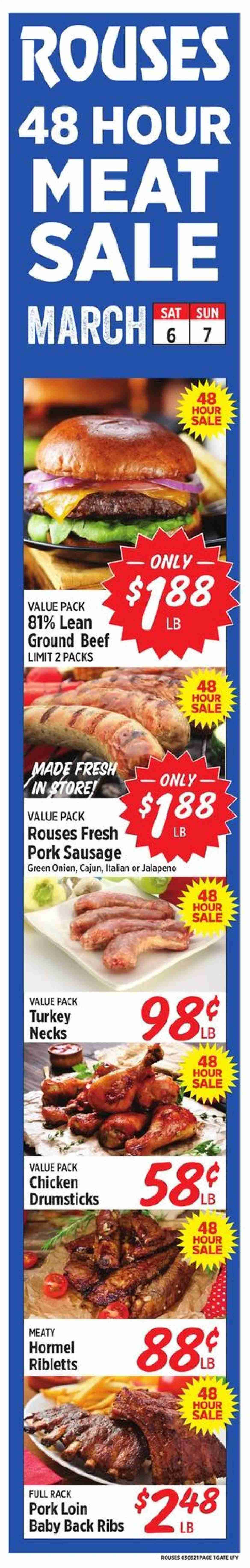 Rouses Markets ad - 03/06/2021 - 03/07/2021. Page 1
