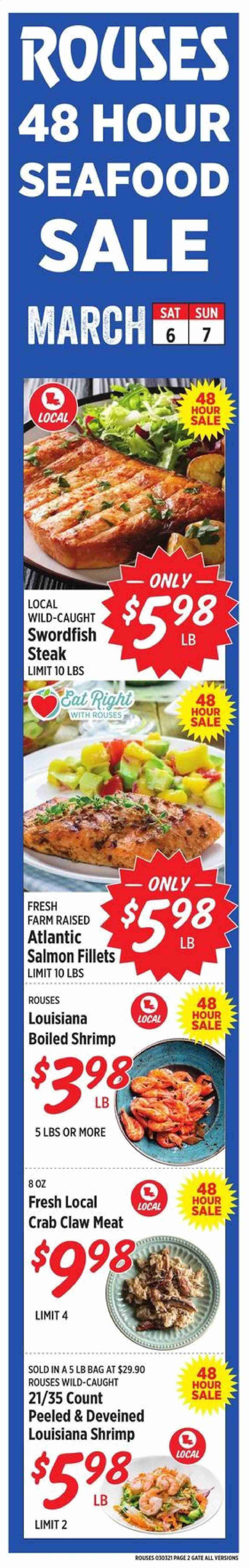 Rouses Markets ad - 03/06/2021 - 03/07/2021. Page 2