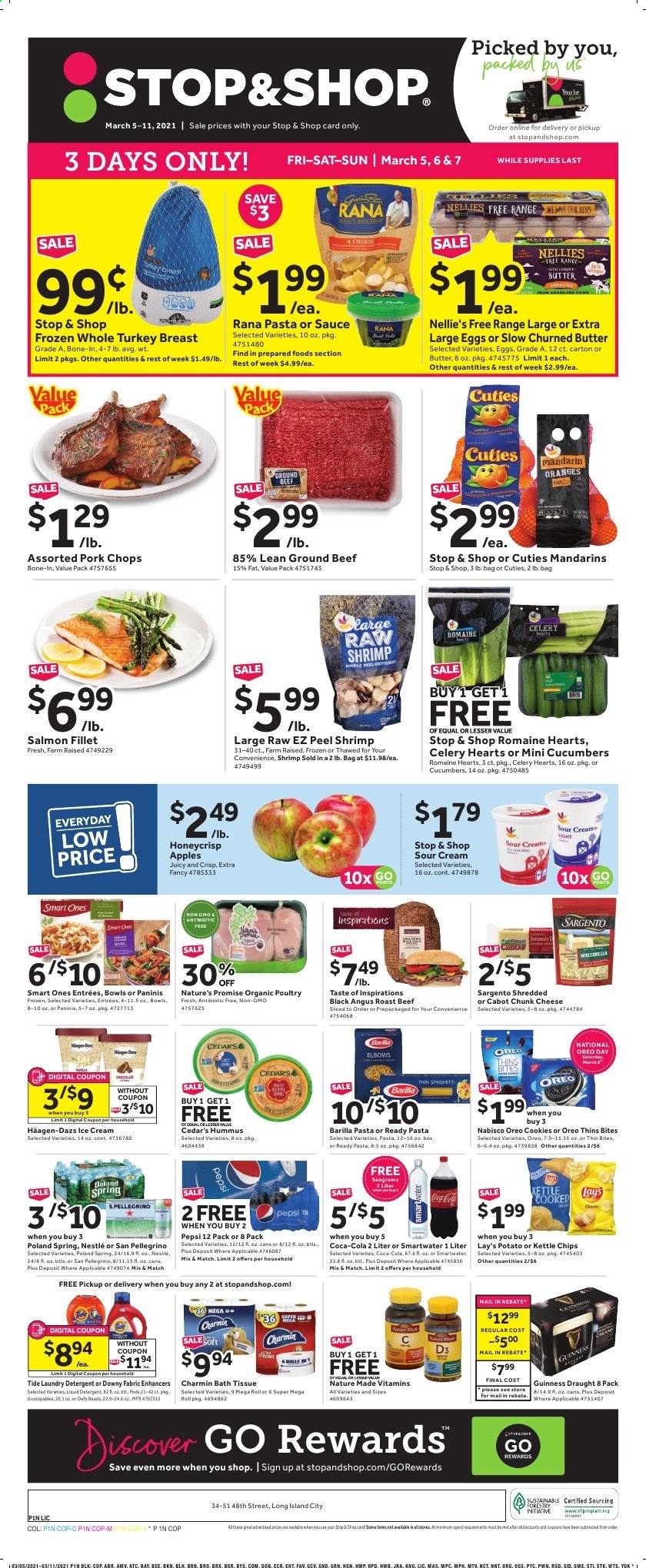 Stop & Shop ad - 03/05/2021 - 03/11/2021. Page 1