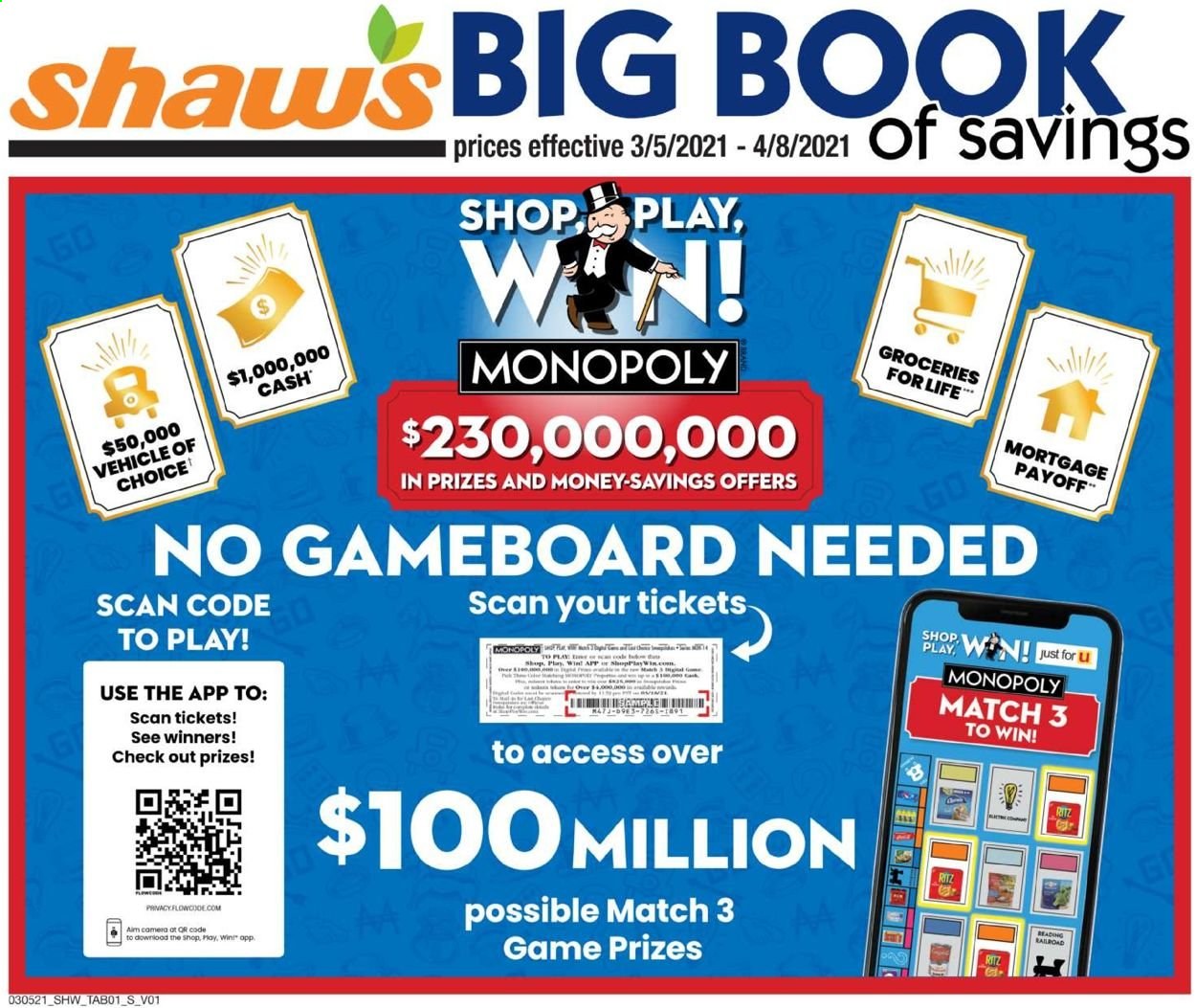 Shaw’s ad - 03/05/2021 - 04/08/2021. Page 1